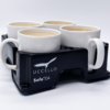 Muggi Cup Holder with 4 cups of tea inside for safe and easy transport